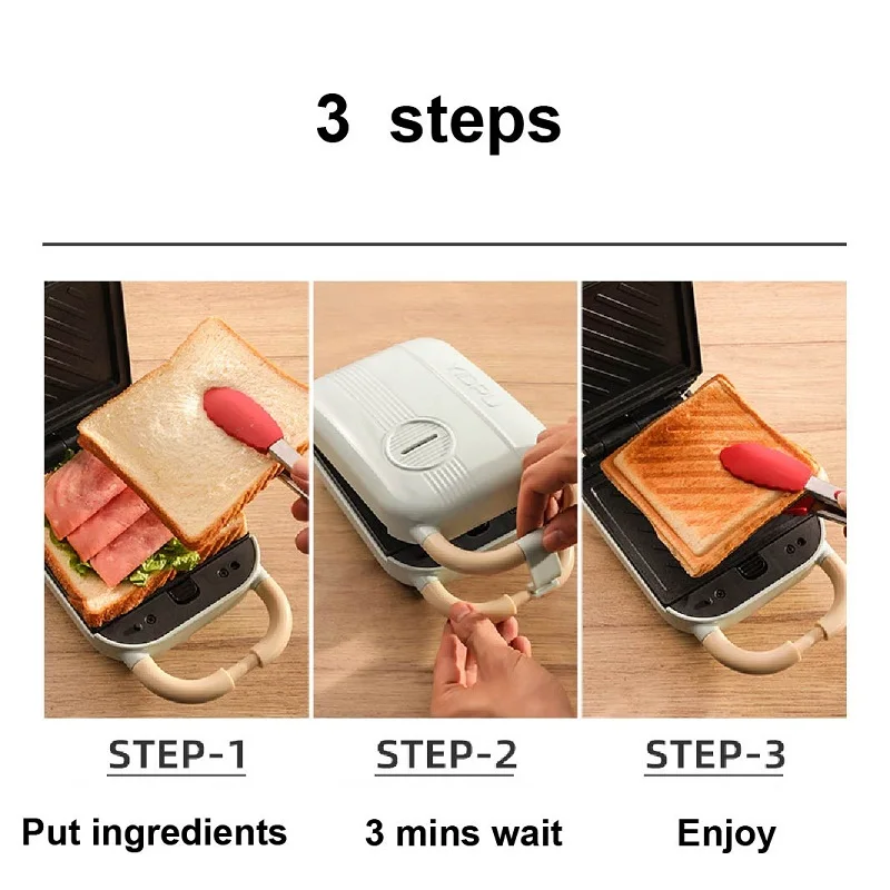 650W Electric Sandwich Maker Multifunctional Fast Breakfast Maker Home Takoyaki Pancake Waffle Maker Toaster Cooking Tool 220V 5