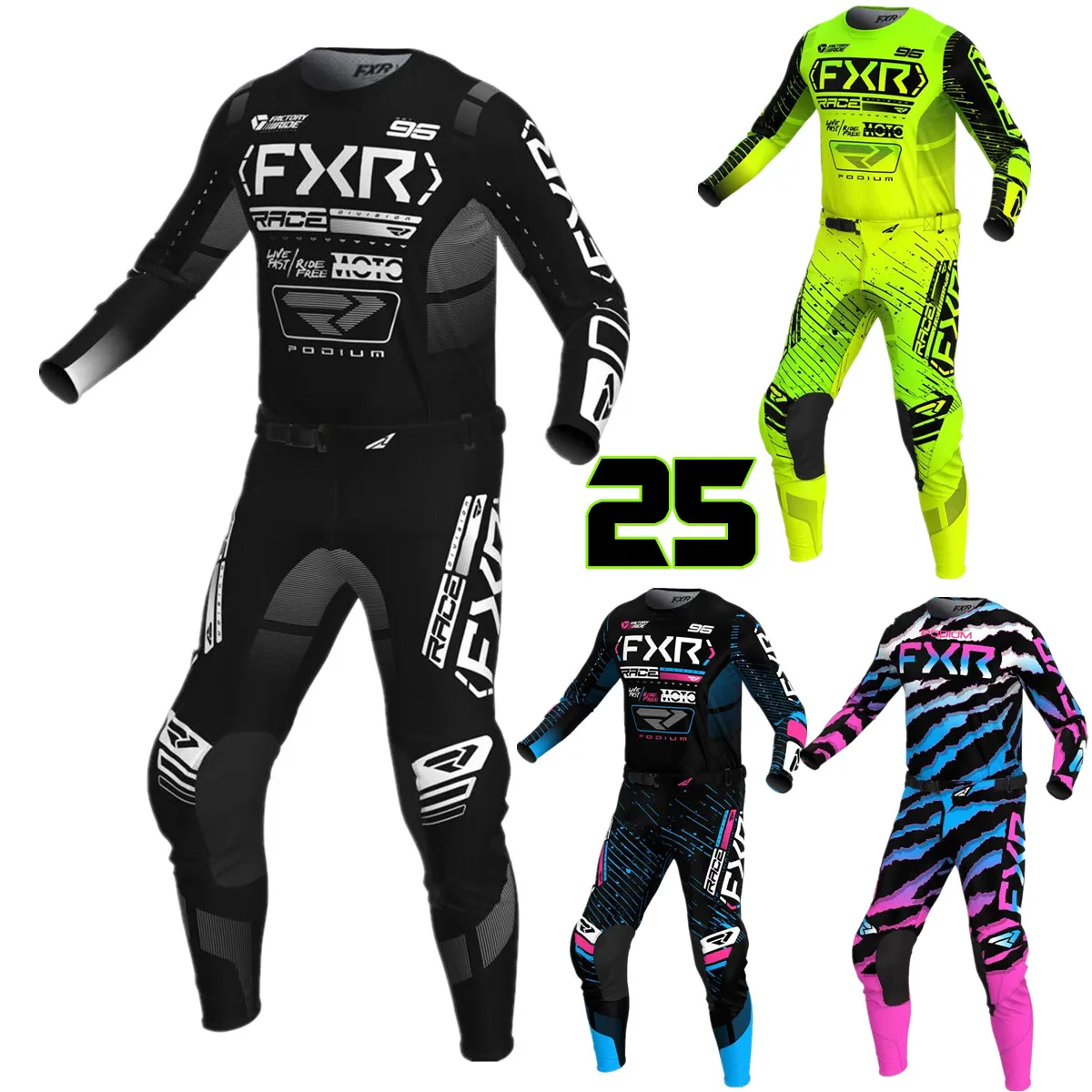 BREX ファングッズセット Sサイズ 2025 Podium FXR MX Gear Set Off Road Motorcycle Jersey Set