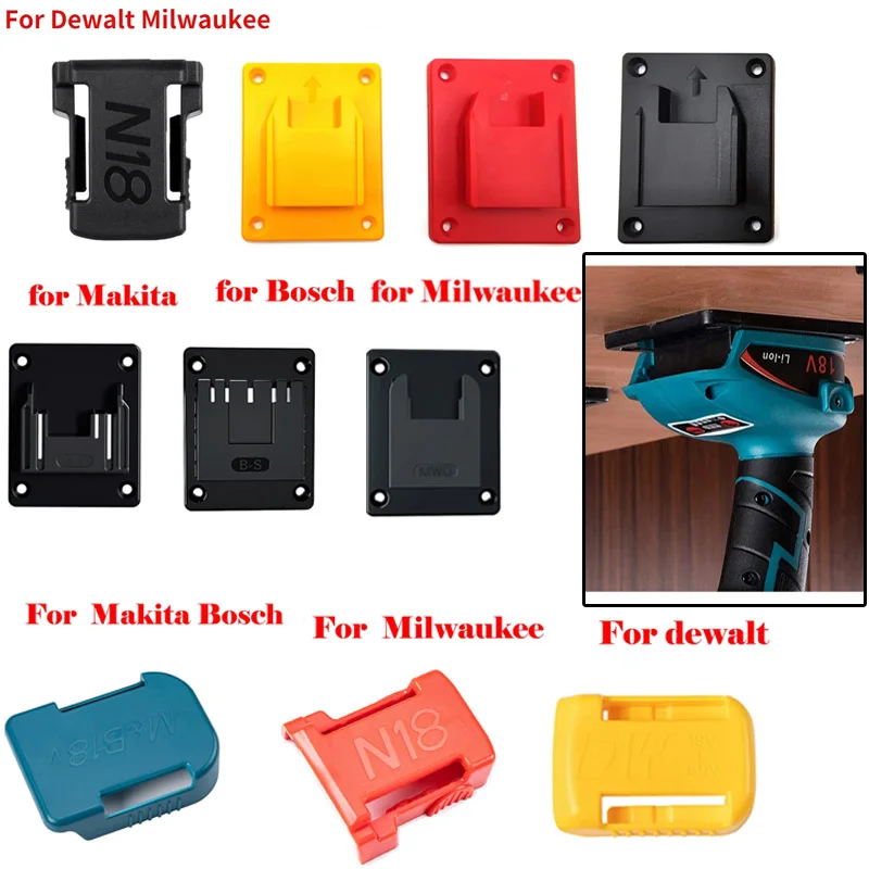 

18V Makita Battery Storage Holder Power Tool 18V Battery Wall Mount Bracket Cordless Drill Battery Holder Electric Tool