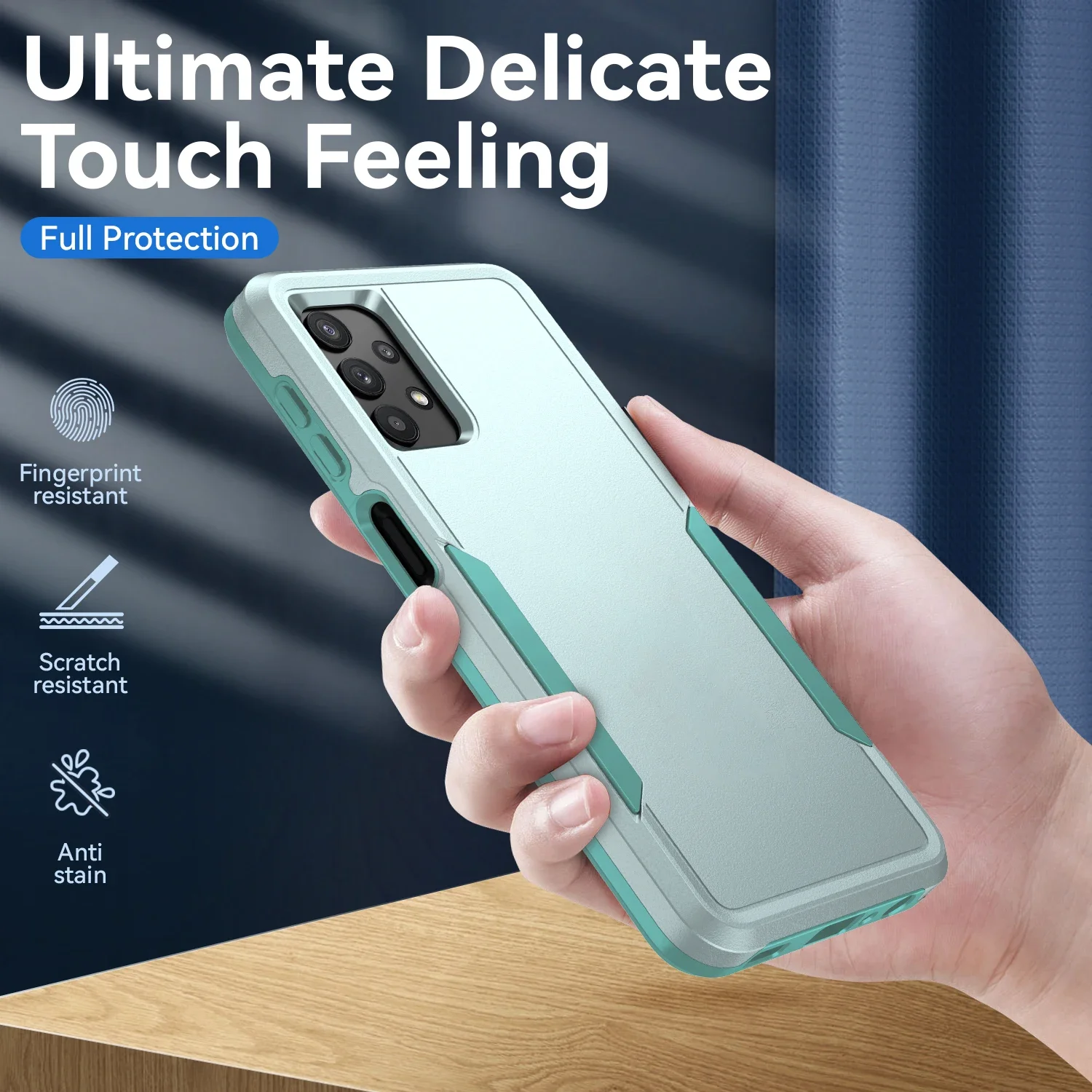 thumbnail image 1 of Hard Protective Matte Case for Samsung Galaxy S23 FE 5G S22 S24 Ultra S21 Plus S20 A15 A55 A35 A05S A04S A54 A14 A53 A73 A52 A13, 1 of 5