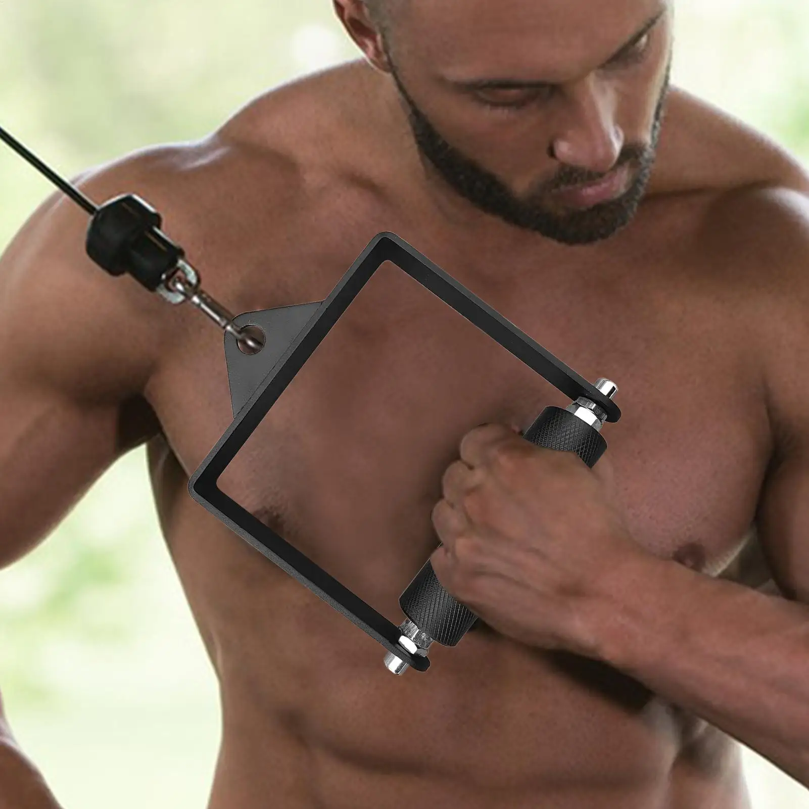 Gym Attachments For Cable Machine D Row Pull Down Handle Attachment Strength Trainer Gear Heavy Duty Ergonomic Workout Tool For