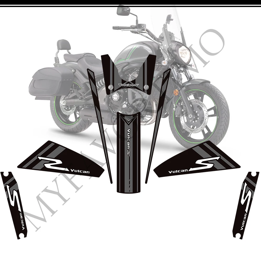 Tank Pad Stickers Decals Motorcycle Oil Gas Fuel Protector Fairing Fender Windshield For Kawasaki VULCAN S VULCANS 650 VN650 artudatech fuel gas tank cap keys for kawasaki zr1100 bj250 vn1500 zl600 vulcan 400 500 1049 1142 51049 1088 motorcycle parts