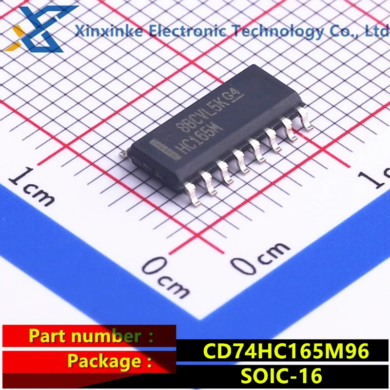 

CD74HC165M96 SOIC-16 CD74HC165M Silk-screen:HC165M Counter shift register High Speed CMOS 8-Bit Shift Register Brand new