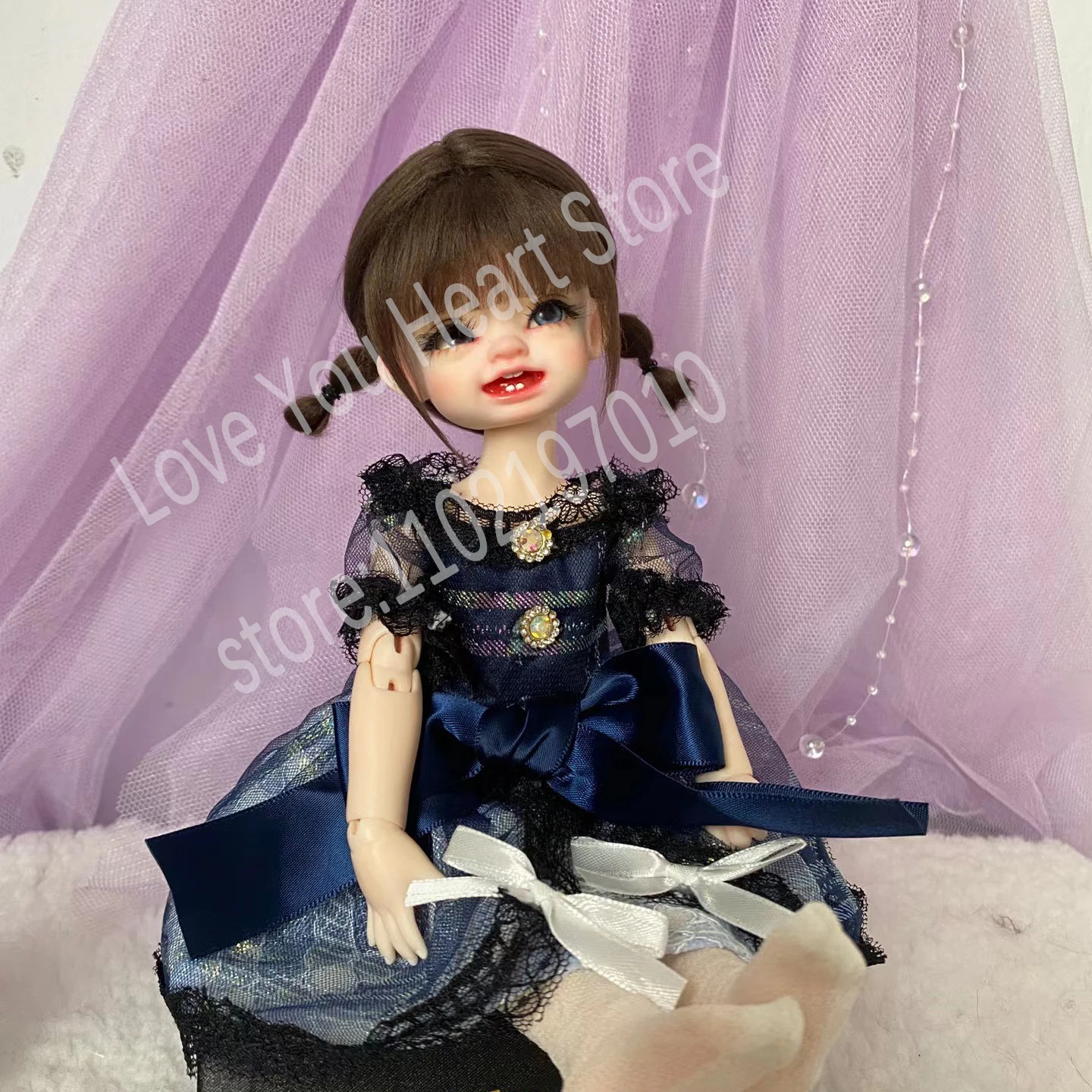 

OB11 Wig For Doll Hair 1/8 1/6 1/4 BJD Doll Hair Brown Red Black Color Wig Multiple Colour Choose