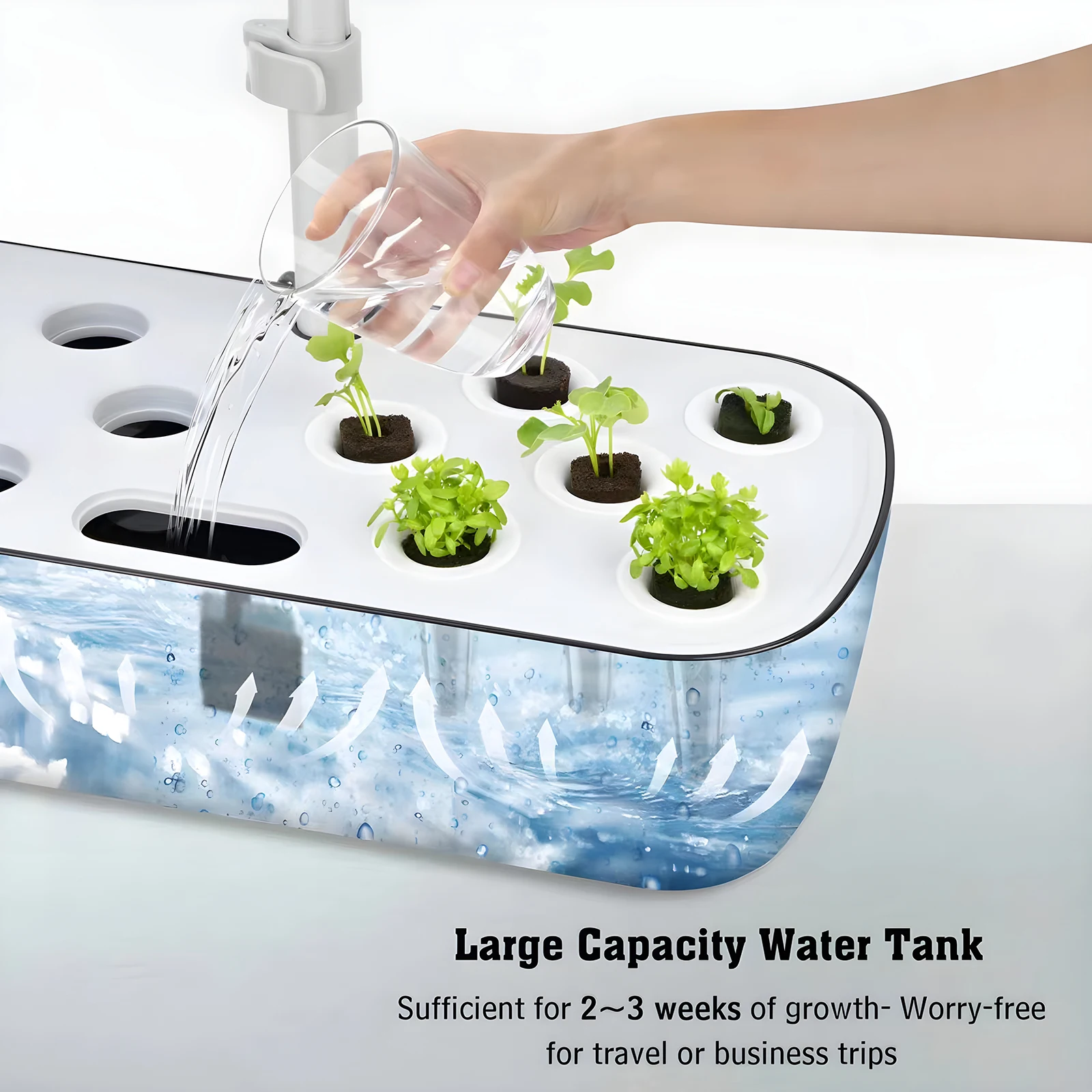 BHTNYOO Hydroponics Growing System Kit,12 Pods Indoor Hydroponic Garden with Smart LED Grow Lights(Adjustable Height)