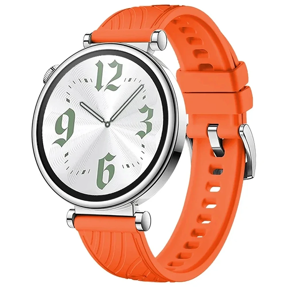 Elegant 18mm Slim Silicone Bracelet Strap for Women - Soft, Stylish Wristband