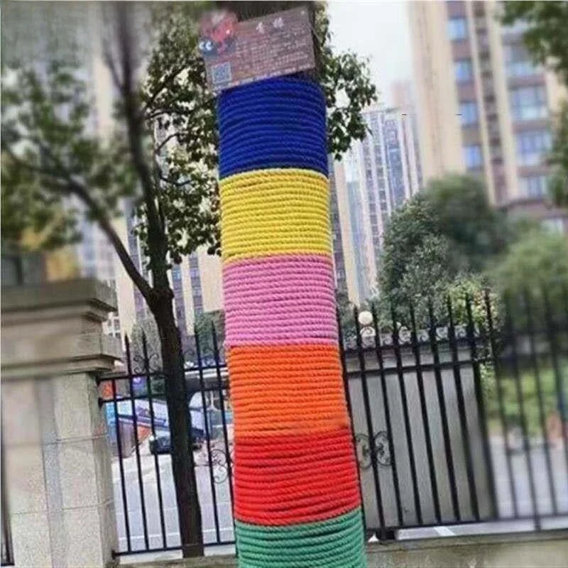 두꺼운 로프 대형 화물 트럭 특수 결속용 내구성 있는 꼬임 로프 흰색 수제 천연 황마 로프 농업용
