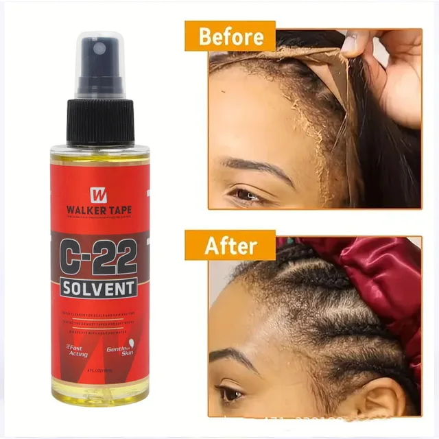 4 FL OZ 118ml Walker Tape C-22 Solvent Remover Great Cleaner For Scalp And Hair Systems Fast Acting on Most Tapes 6