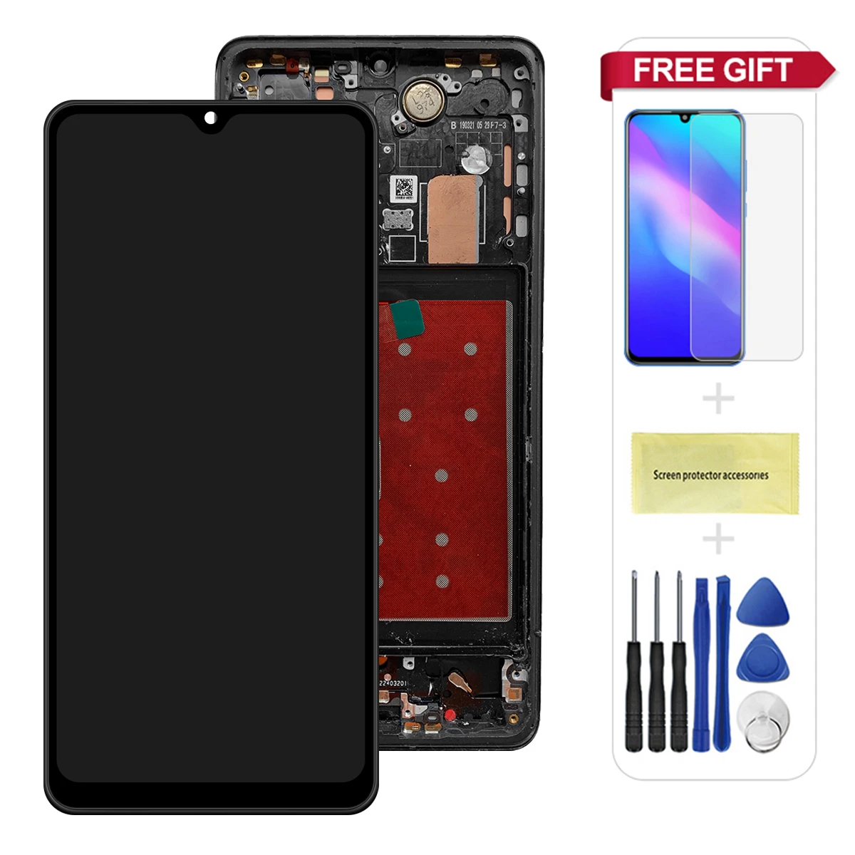 Schermo LCD Per Huawei P30 Pro – Display Touch Di Ricambio, Nero, Incell, Compatibile Con VOG-L29 E Modelli Simili, Non Supporta Impronte
