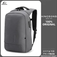 Kingsons Men's Laptop Backpacks Ultralight External USB Charging Laptop Backpack For Male Business Travel Anti-theft Backpack 1