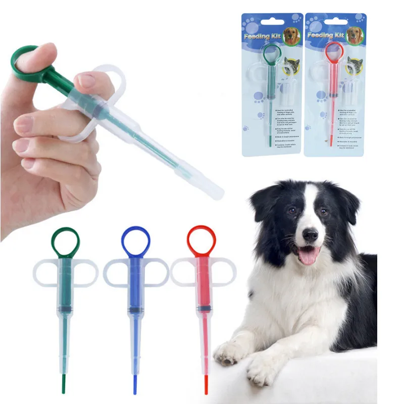 

1PCS Pet Medicine Syringe Tablet Pill Gun Piller Push Dispenser Medicine Water Milk Syringe Dog Cat Puppy Feeder Kit