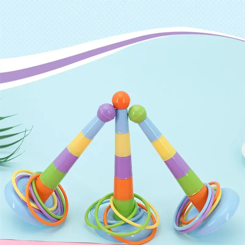Funny Mini Circles Toy educational toys interactive game toy for Children Intelligence Developmental Game Colorful Throwing Rings Parent-child Games Activity Training