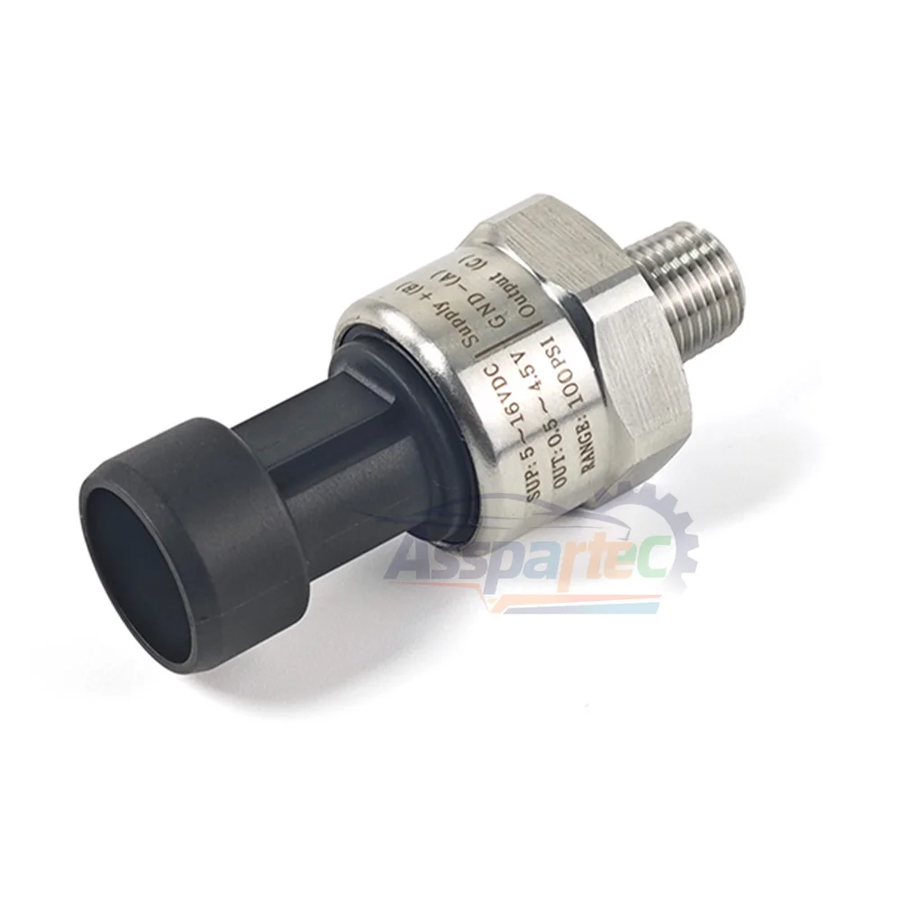Sensor De Presión De Acero Inoxidable 0-150Psi 1/8 NPT Para Aceite Y Combustible | Leopard