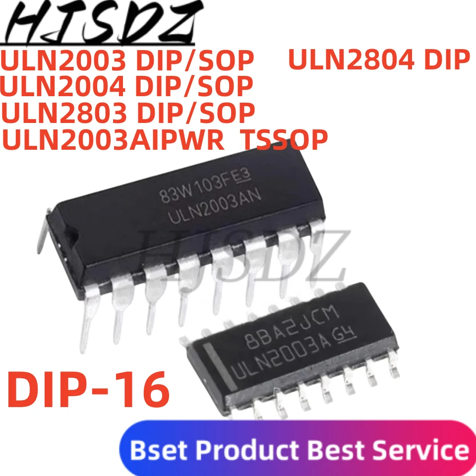 10PCS-ULN2003AN-DIP-16-ULN2003-ULN2003APG-DIP-ULN2003ADR-ULN2004AN ...