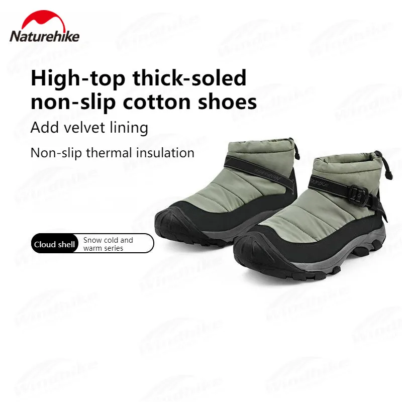 

Naturehike Snowfield High Tube Shoes Thick Bottom Non-Slip Winter Warm Cotton Boots Outdoor Men/Women Keep Warm Snow Boots
