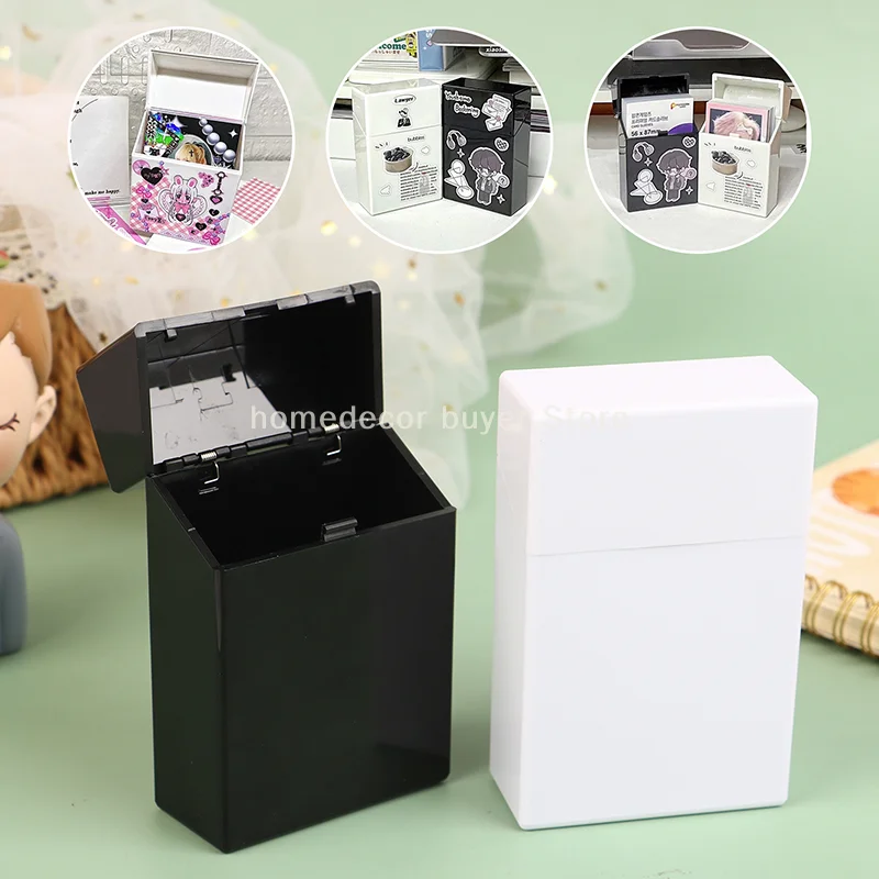 Kpop Idol Photo Card Storage Box Pop-up Type Game Card Collection Case Organizer Box Portable Case Packaging Supplies