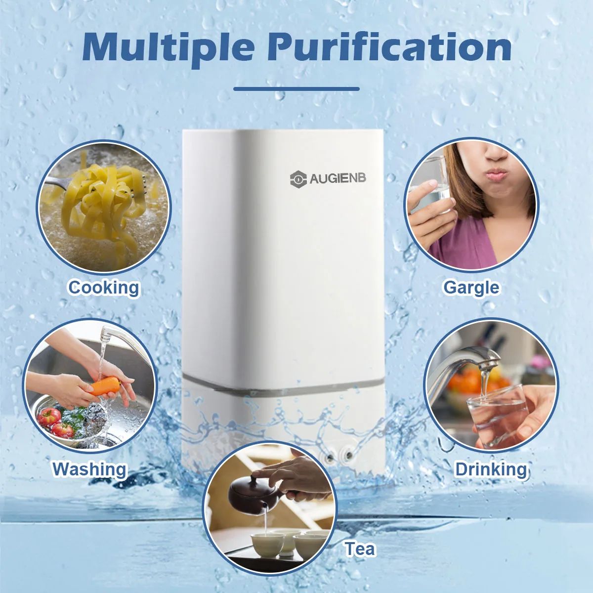 AUG 4 Stage Drinking Ultrafiltration System Water Filter Kitchen Purifier 120L/H 