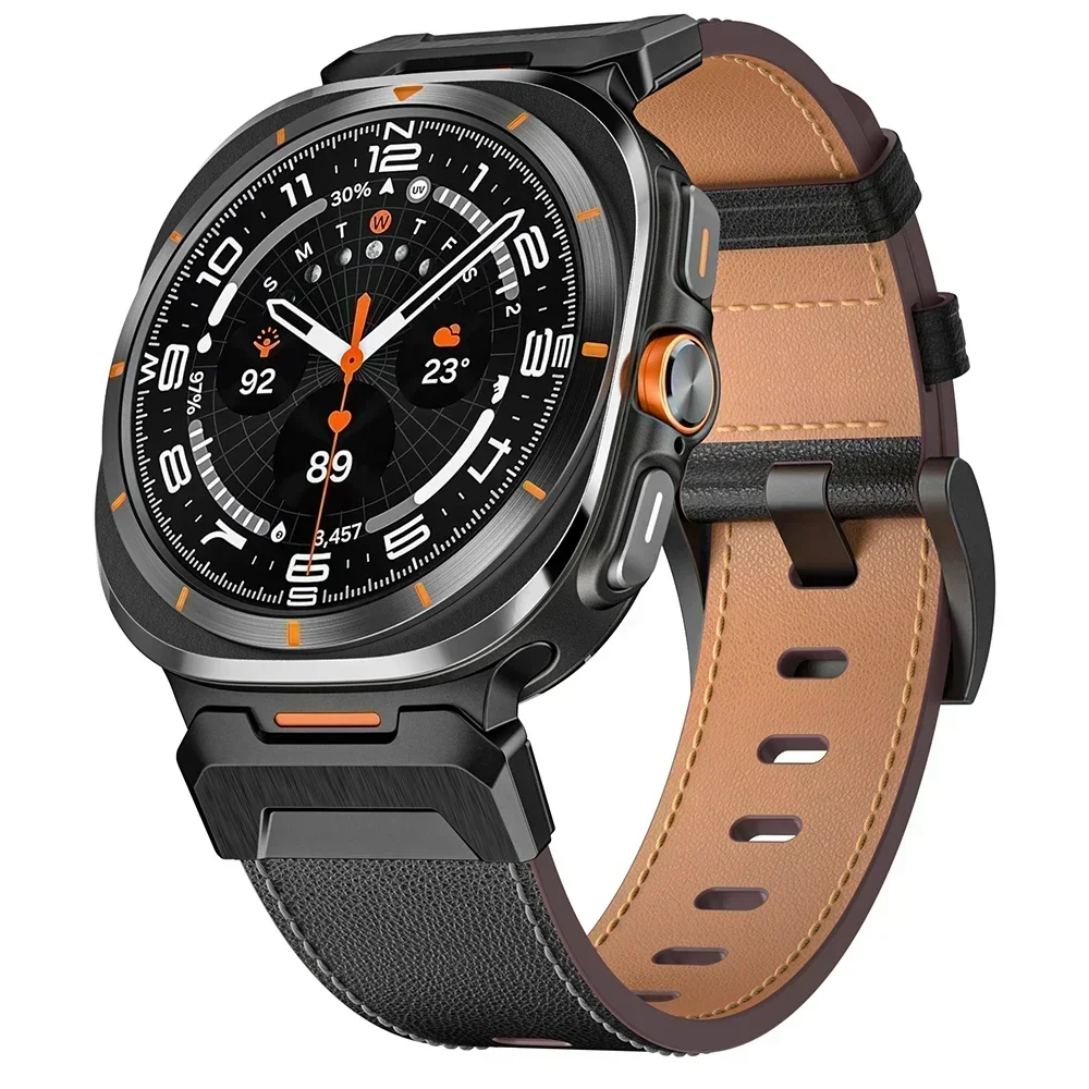 Luxury Leather QuickFit Watch Band – Elegant Business Belt Bracelet