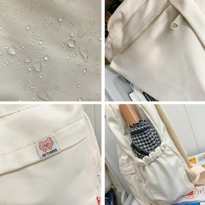 New Waterproof Nylon Women Backpack Female Travel Bag Backpacks Schoolbag for Teenage Girls Solid Color Bookbag Mochila Bookbag