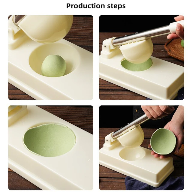 Dumpling Skin Mould DIY Quick Dumpling Pressing Tool Manual Non Stick Plastic Dumpling Skin Press Mold For Pierogi Maker - Image 6