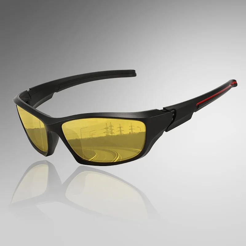 Sportliche polarisierte Sonnenbrille – Verbessert das Sehvermögen, Blocksblendung – perfekt zum Radfahren, Angeln und mehr – leichtes Design – Detail 7