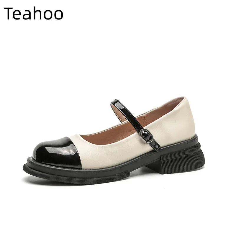 

Mary Janes Women's Shoes Breathable Moccasins Soft Heel Hollow Out Buckle Strap Ladies Female Single Shoes Summer Mom Shoes 2023