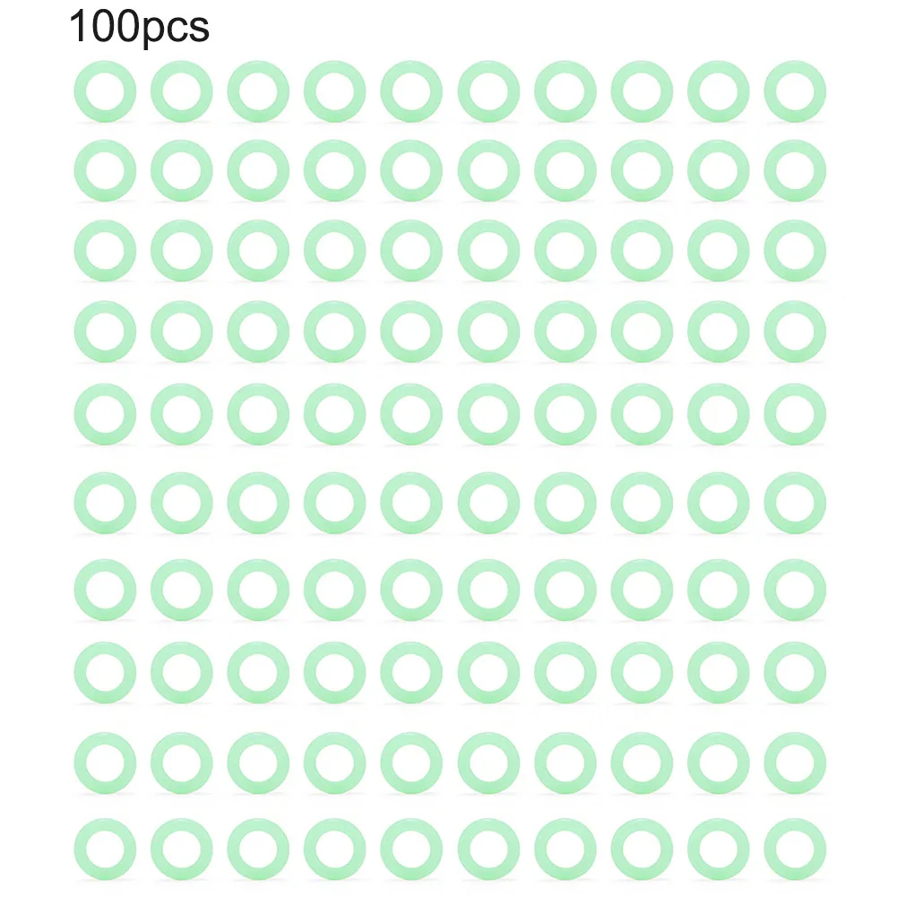 50/100pcs 형광 원형 다기능 발광 링 O 자형 반사 빛 야외 캠핑 하이킹 텐트 액세서리
