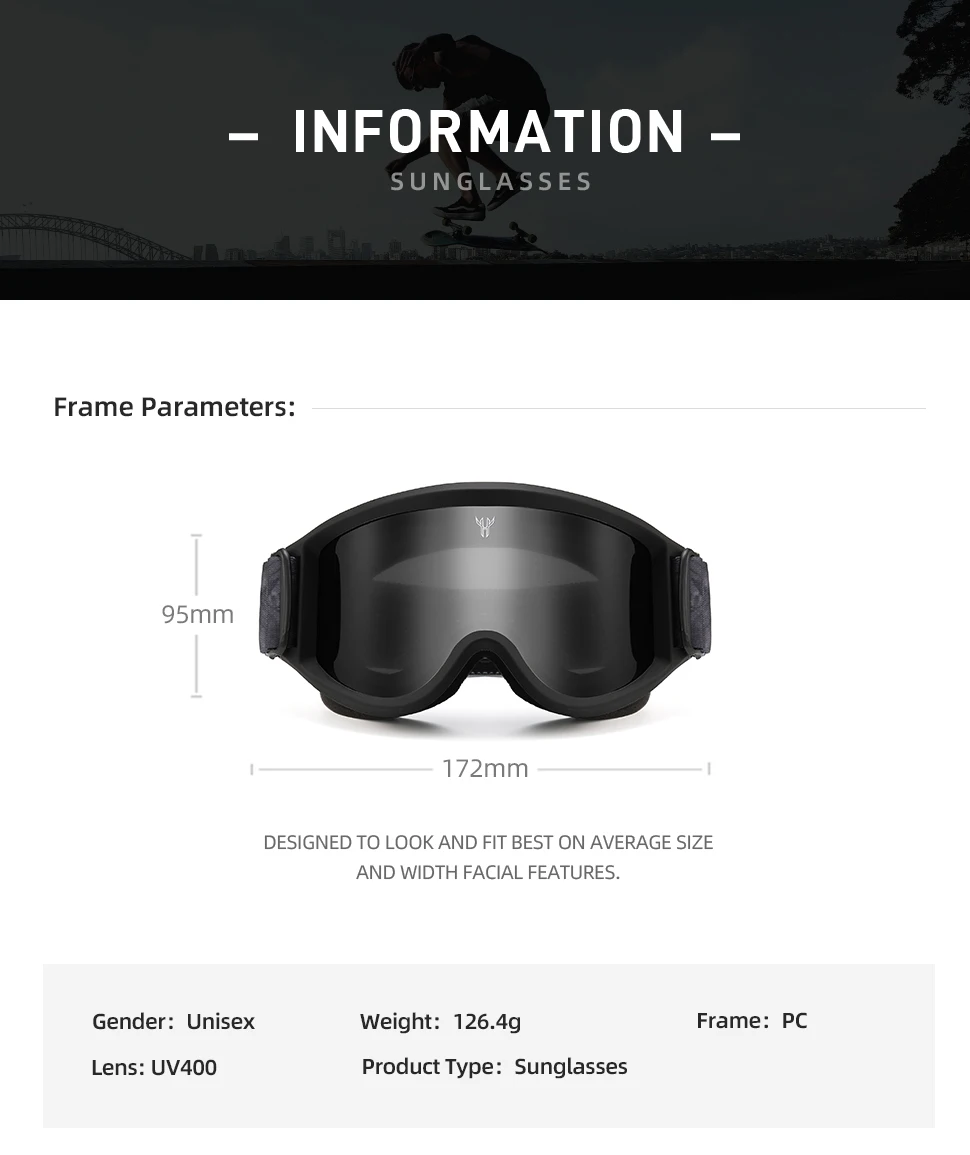Skiing Goggles Windproof Cycling Motorcycle Goggles Winter Anti-Fog Snowboard Ski Glasses Ski Mask Tactical Goggle Sunglasses 4