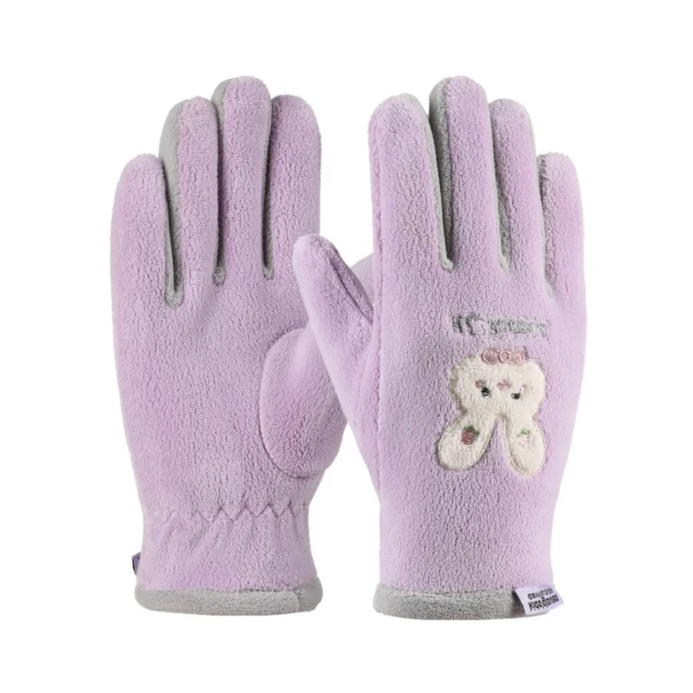 Polar Fleece Kids Winter Gloves Warm Touch Screen Ski