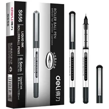 

12 Pack Black Rolling Ball Pens, Red Blue Gel Pens, Fine Point Pens, 0.5mm Liquid Ink Pens, Quick Dry, No Smear No Bleed Pens