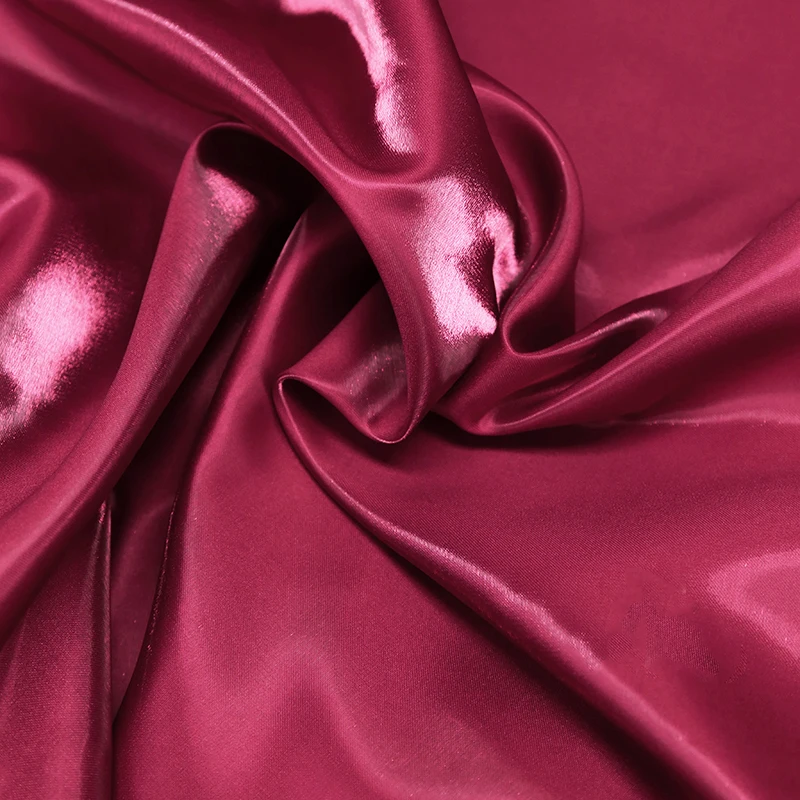 Glossy Metallic Liquid Luxury Satin Fabric in Pink, Green, and Blue for Dress and Suit Design
