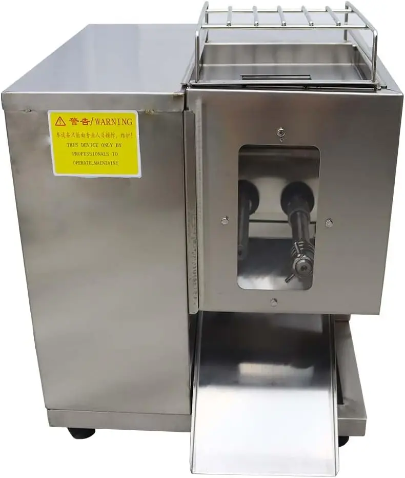 Haywhnkn Commercial Meat Cutter 7Mm Blade Meat Cutting Machine Slicer For Meat Silice/Shredded Meat Double Blade&Motor 6
