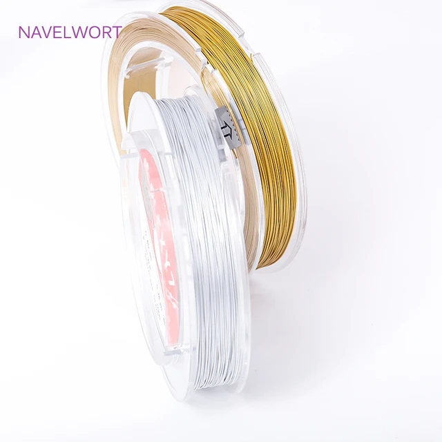 DIY Jewelry Making Wire 0.4MM Stainless Steel Wire Beading Rope Cord Gold  Silver Thread String For Bracelet Crafts Findings - AliExpress