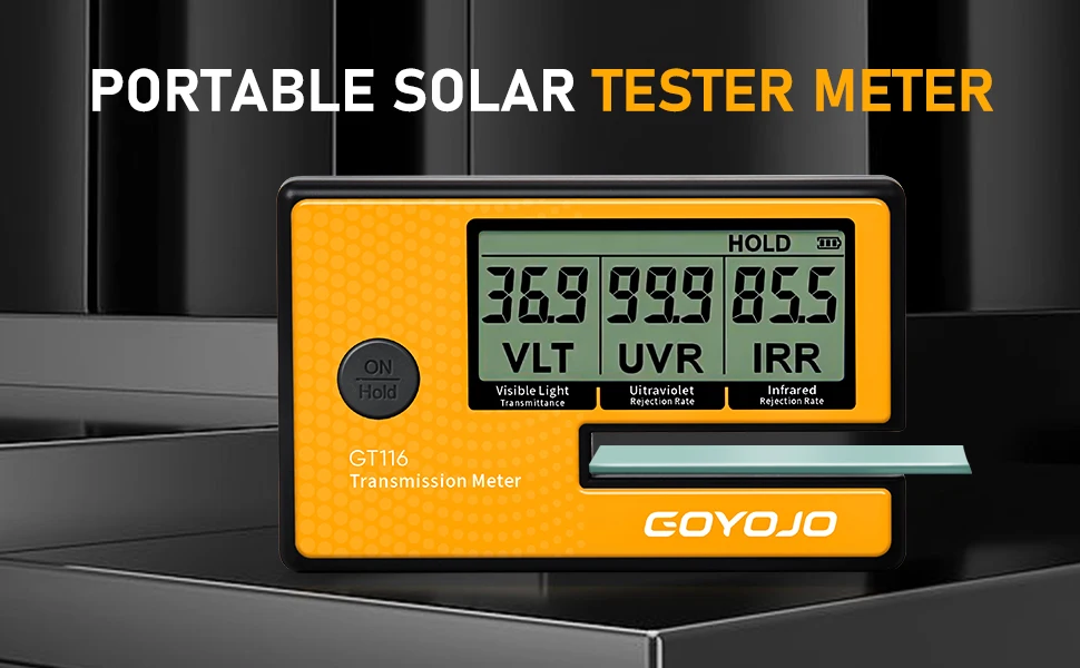 Labs Tint Meter Digital Tint Solar Film Car Transmission Meter 3-in-1 Solar Film