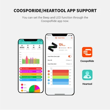 COOSPO H9Z Rechargeable Heart Rate Monitor Chest Strap Bluetooth5.0 ANT+ HR Sensor HRM IP67Waterproof Use for Garmin wahoo Zwift 5