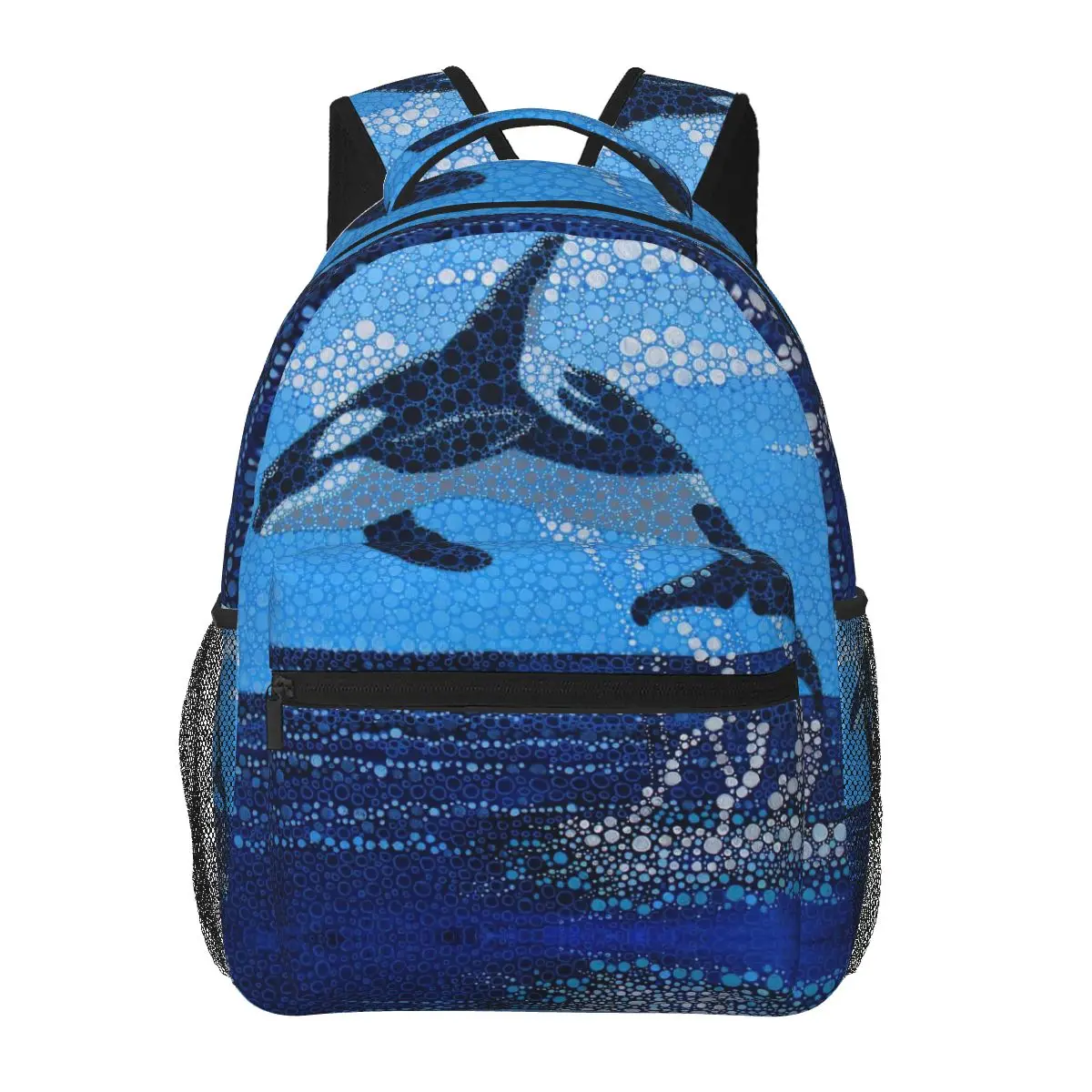 

Men Woman Backpack Orca Whale Schoolbag for Female Male 2023 Fashion Bag Student Bookpack