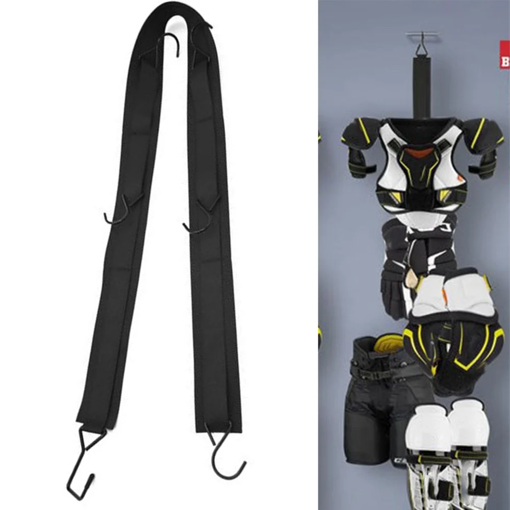 1x Hockey Equipment Drying Rack Ice Hockey Equipment Organizer Hanging Strap Gear Drying Rack For Dorm Football Skating hockey equipment drying rack