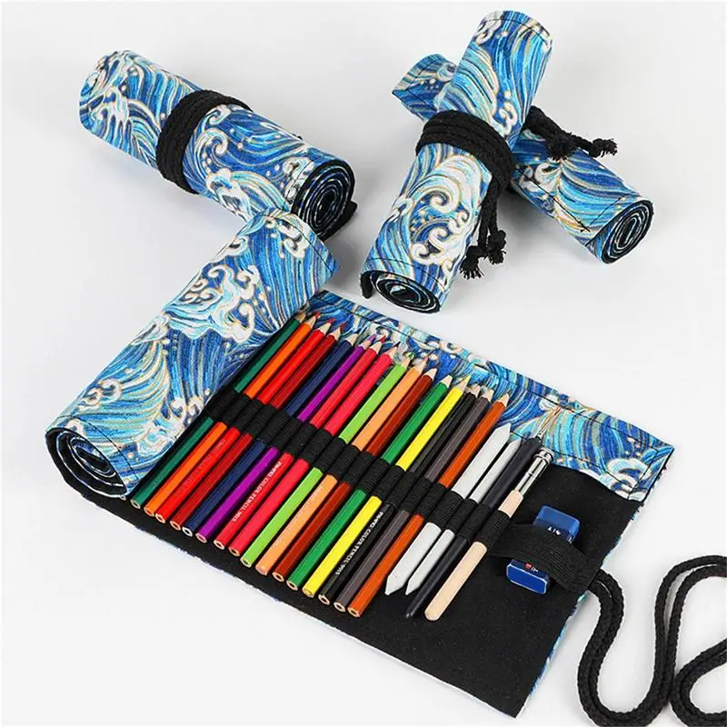 

Pencil Case Roll For Girls Boys Back To School Pencilcase Large Cartridge Pen Bag Stationery Pencil Organizer