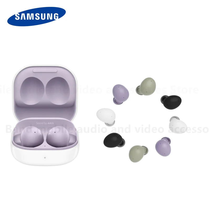 Bluetooth-гарнитура Samsung Buds 2 Беспроводная с зарядным устройством и автоматическим