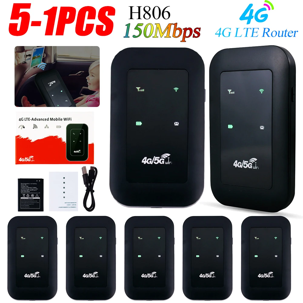 4G LTE Router WiFi Repeater 150Mbps Wireless Mobile Hotspot 3G/4G SIM ...