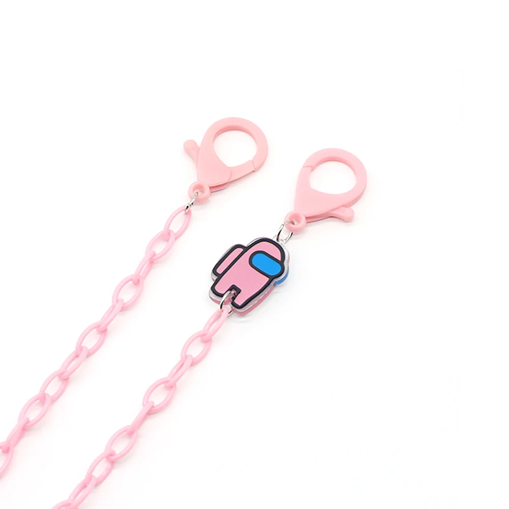 Face Mask Chain For Children Acrylic Fashion Sunglasses Lanyard Cartoon Spaceman Strap Trendy Eyeglass Holder Strap Hang on Neck