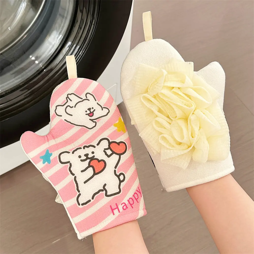 

Cartoon Scrub Exfoliating Gloves Back Scrub Dead Skin Facial Massage Gloves Durable Multi Color Deep Cleansing Towels For Shower