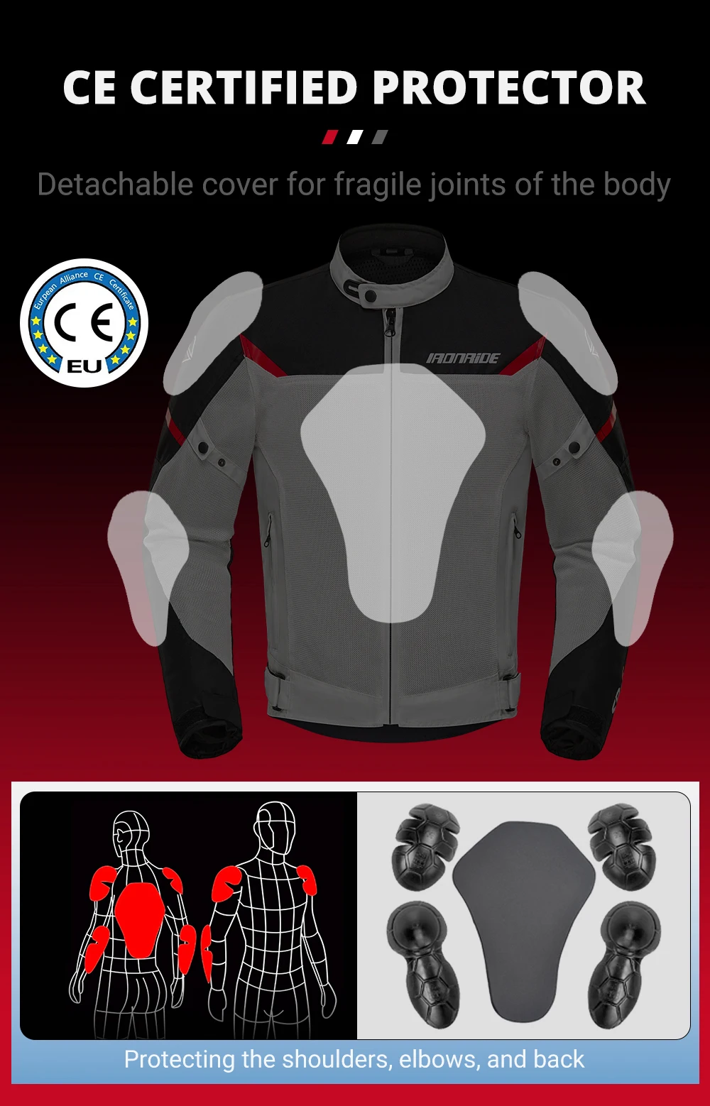 Motorcycle Jacket Anti-Fall Outdoor Motocross Riding Clothing Protection Summer Breathable Motorbike Pants Wear-Resistant M-3XL
