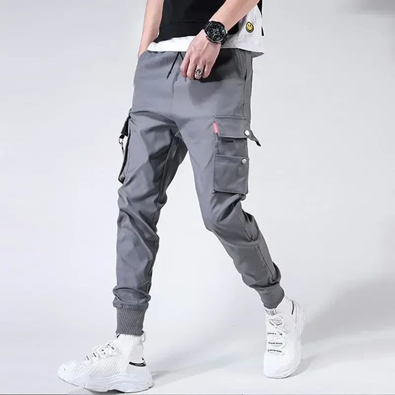 thumbnail image 1 of Pantalones Cargo para Hombre Joggers Verano Negro Pantalones Hombre Harem Nuevo en Pantalones Regular Fit Largo Techwear Algodón Spandex Calle Nailon, 1 of 5