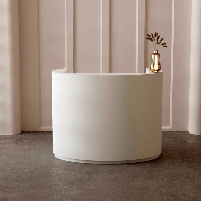 Italian Style Originality Reception Desks Simplicity Clothing Store Reception Desks Beauty Salon Office Furniture Recepce HBRD