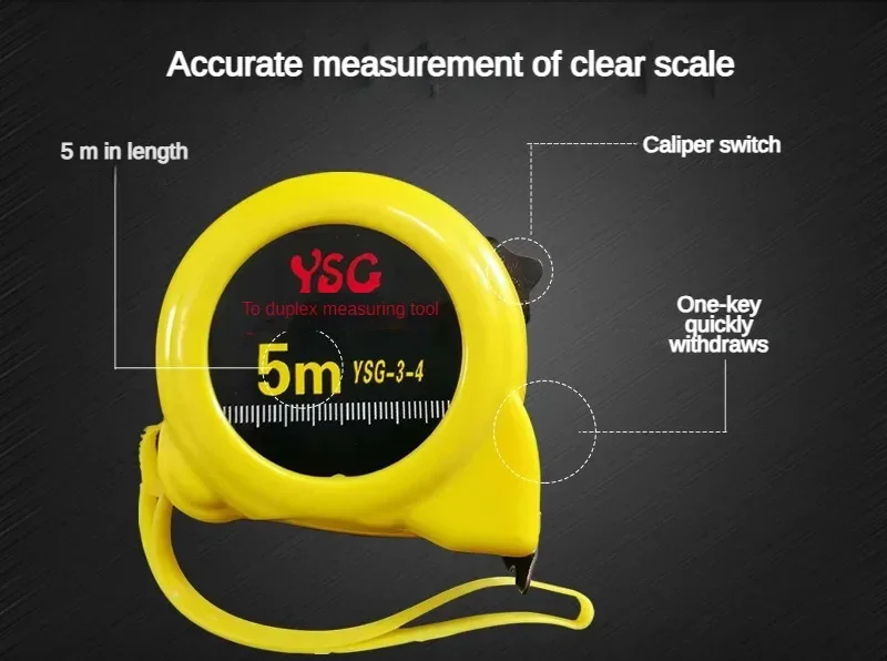 5 Meters Snail Model Tape Measure Stainless Steel Daily Use Measuring Tape Box R