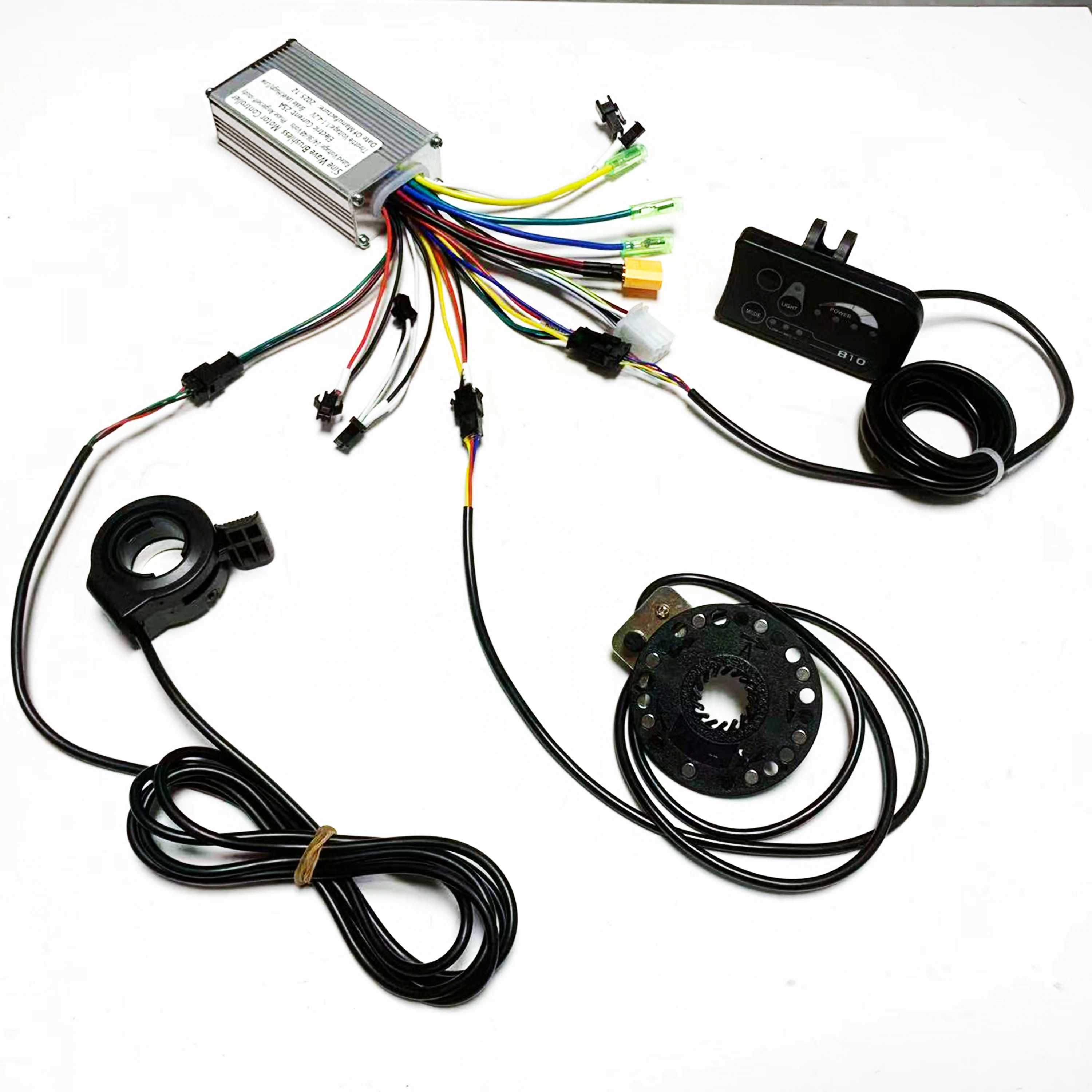24V 36V 48V 350W 500W Brushless Motor sine wave Controller 25A/30A . S810 LED Di