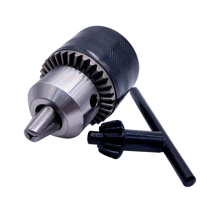 1개 1.5-13mm B16 3/8 나사산 드릴척 변환 드릴척 1/2 M12x1.25 렌치를 전동 드릴 키리스 3조 척으로 변환하는 키트