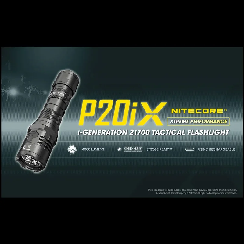 Nitecore P20iX USB-C   , NL2150HPi 5000mAh ͸, ڱ  ġ Ʈ, 4000 