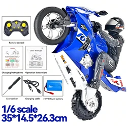 High - Speed Remote Control Racing Motorcycle Toy (BLUE BIG Upgraded)